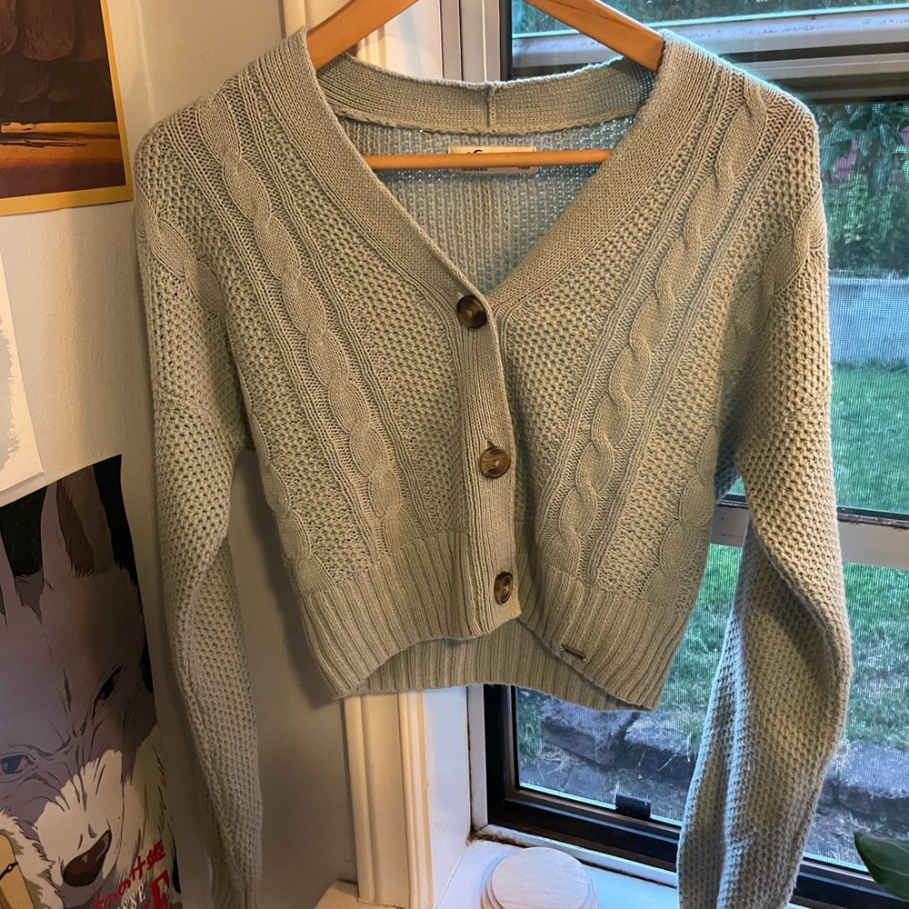 Hollister cropped cardigan